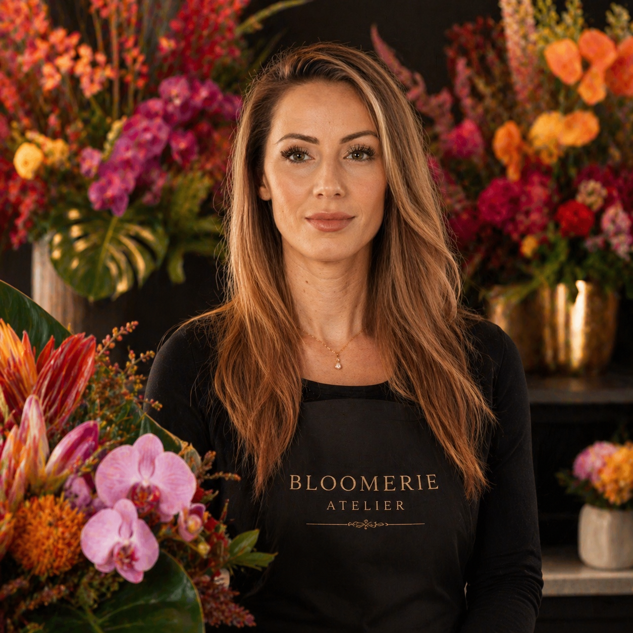 Portrait of Giedre Sofka, founder and creative director of Bloomerie Atelier